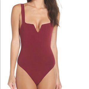 NWT | Free People Bodysuit - Burgundy